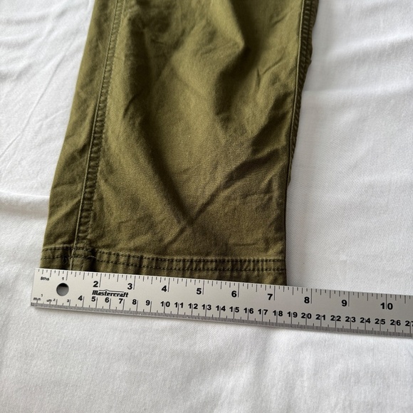 Old Navy Womens M-TALL OG Chino Casual High-Rise Pant Olive Green Campus Office - Picture 14 of 15